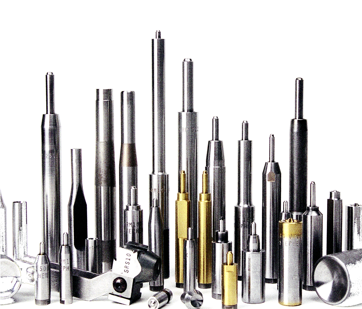 assorted anvils and setting tools