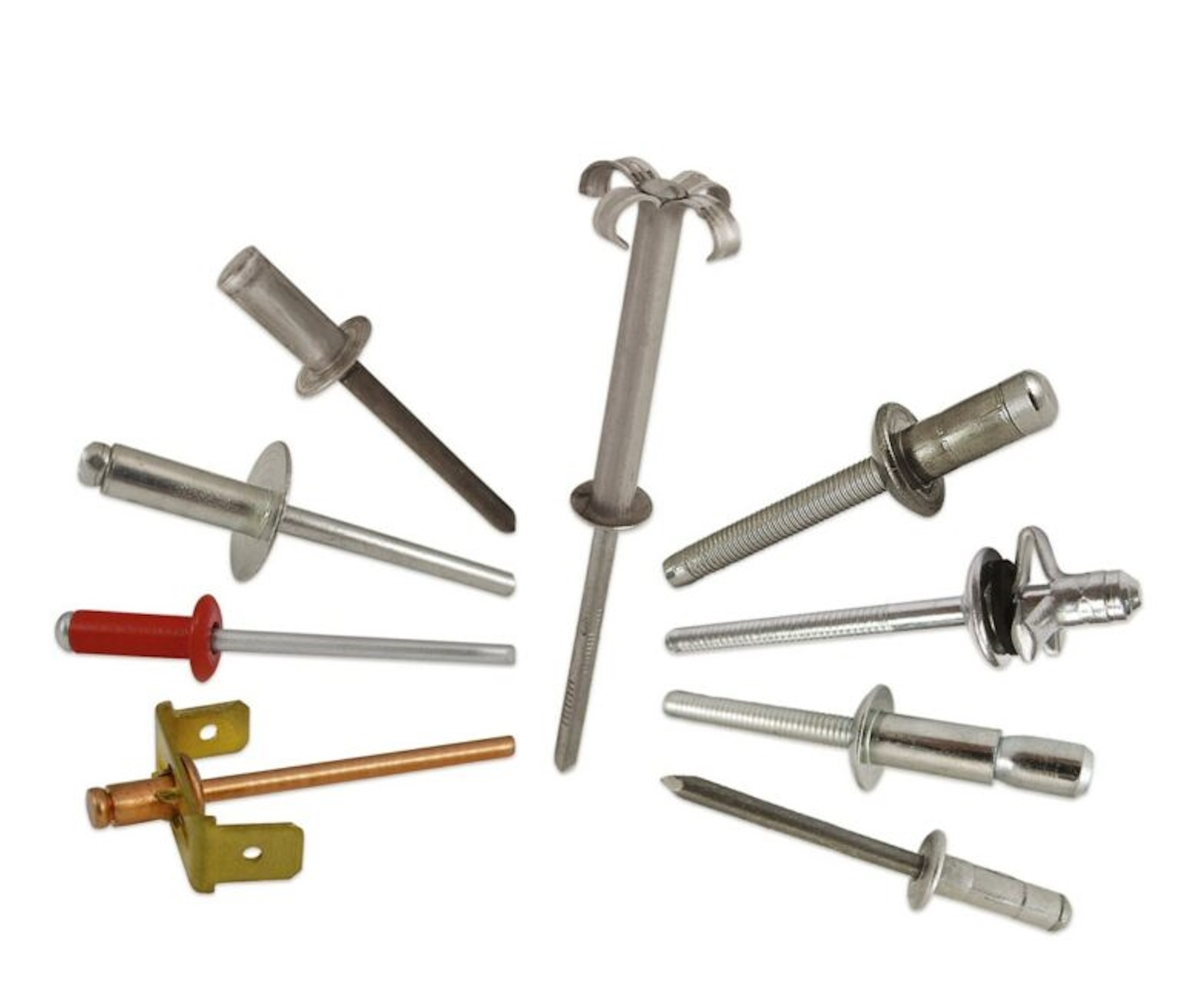 assorted blind rivets